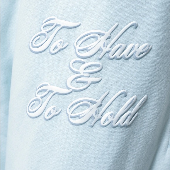 Women's Light Blue Sweatshirt - Picture 7 of 8